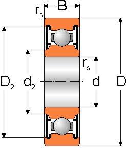 Подшипник шариковый радиальный однорядный с двусторонним уплотнением 65х120х23 МПЗ 180213 (6213-2RS1) Подшипники